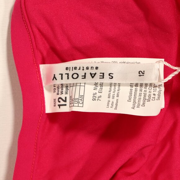 NWT Seafolly X Revolve Brazilian Tie Side in Persian Pink - Picture 6 of 13